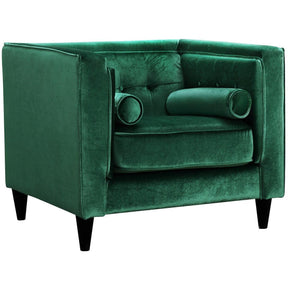 Meridian Furniture Taylor Green Velvet ChairMeridian Furniture - Chair - Minimal And Modern - 1