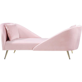 Meridian Furniture Nolan Pink Velvet ChaiseMeridian Furniture - Chaise - Minimal And Modern - 1