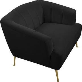 Meridian Furniture Tori Black Velvet Chair