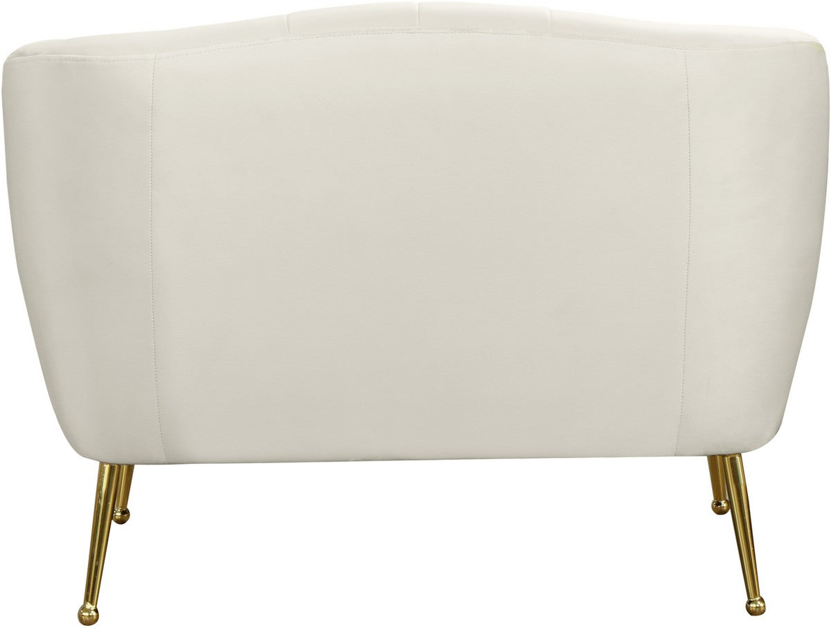 Meridian Furniture Tori Cream Velvet Chair