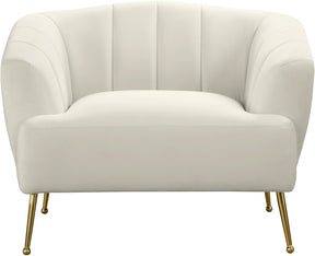 Meridian Furniture Tori Cream Velvet Chair