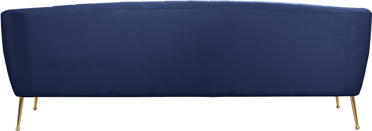 Meridian Furniture Tori Navy Velvet Sofa