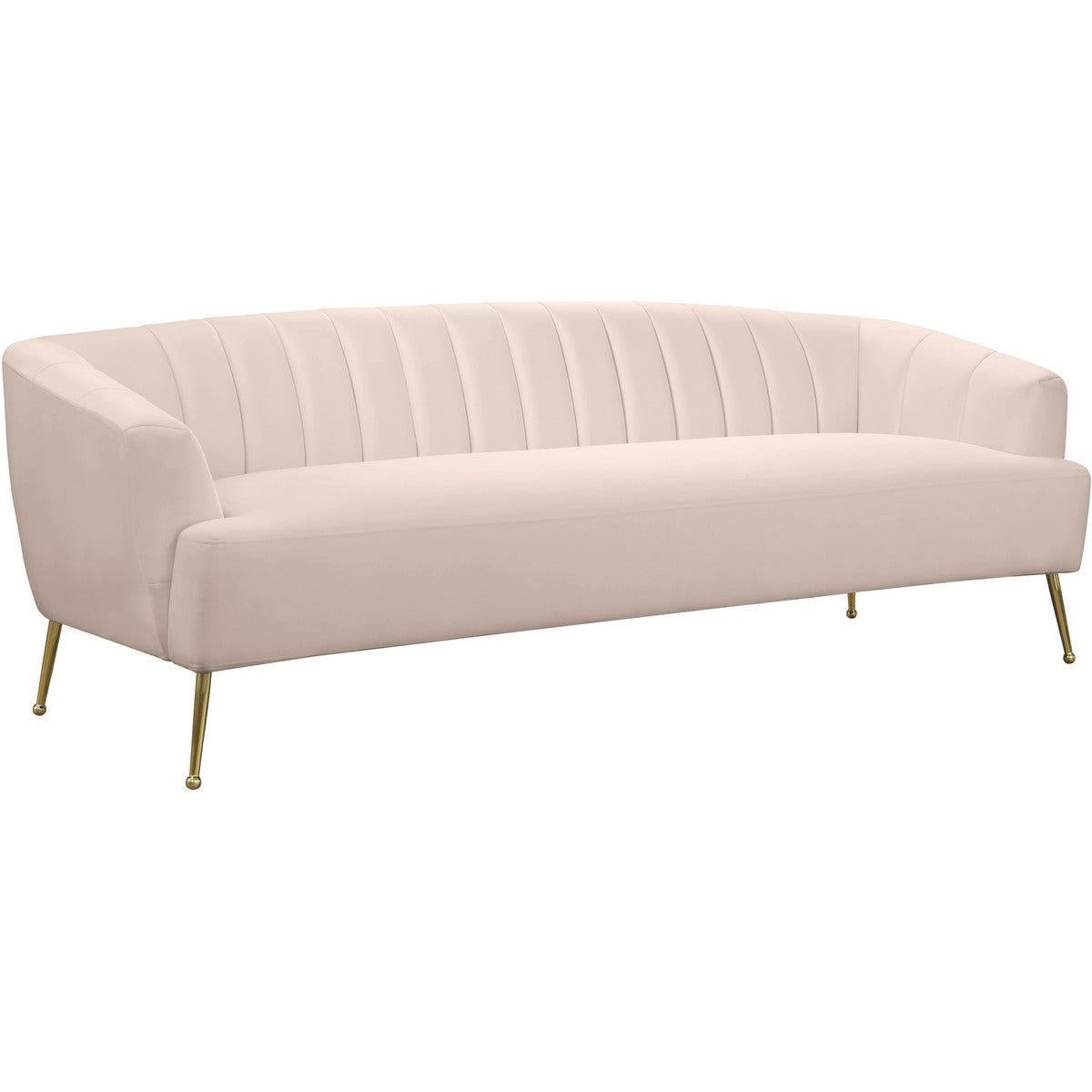 Meridian Furniture Tori Pink Velvet SofaMeridian Furniture - Sofa - Minimal And Modern - 1