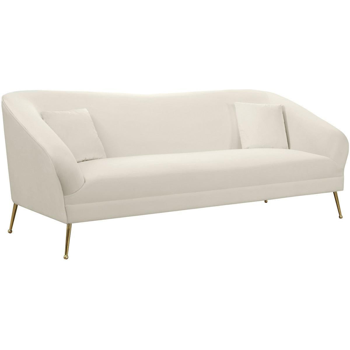 Meridian Furniture Hermosa Cream Velvet SofaMeridian Furniture - Sofa - Minimal And Modern - 1