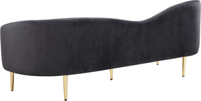 Meridian Furniture Ritz Grey Velvet Sofa