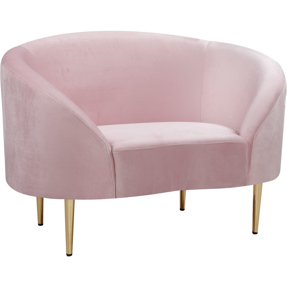 Meridian Furniture Ritz Pink Velvet ChairMeridian Furniture - Chair - Minimal And Modern - 1
