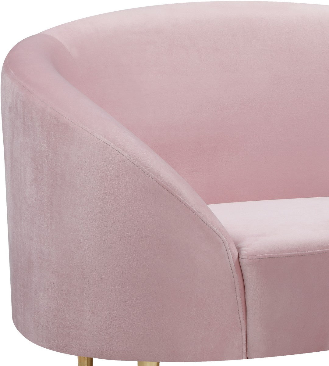 Meridian Furniture Ritz Pink Velvet Chair
