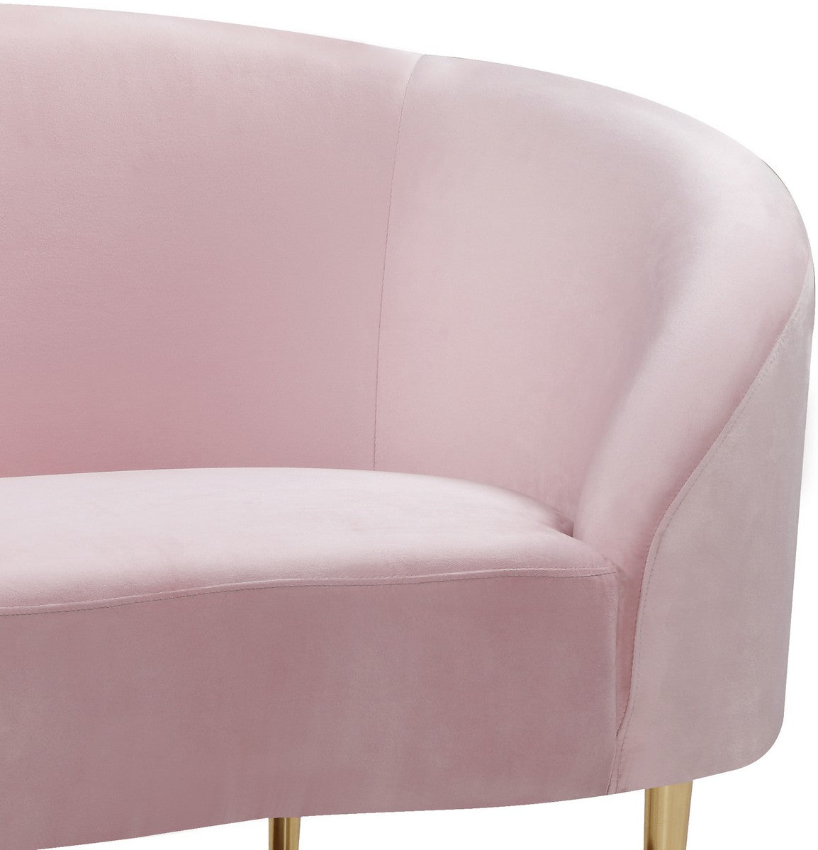 Meridian Furniture Ritz Pink Velvet Chair