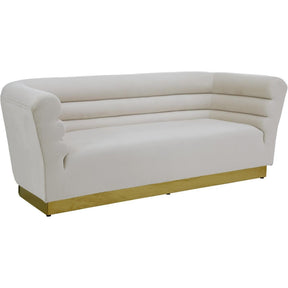 Meridian Furniture Bellini Cream Velvet SofaMeridian Furniture - Sofa - Minimal And Modern - 1