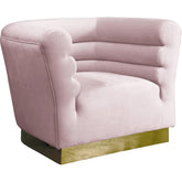 Meridian Furniture Bellini Pink Velvet ChairMeridian Furniture - Chair - Minimal And Modern - 1