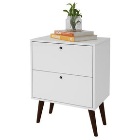 Accentuations by Manhattan Comfort Taby 2- Drawer Nightstand in White