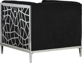 Meridian Furniture Opal Black Velvet Chair