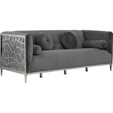 Meridian Furniture Opal Grey Velvet SofaMeridian Furniture - Sofa - Minimal And Modern - 1
