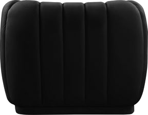 Meridian Furniture Dixie Black Velvet Chair