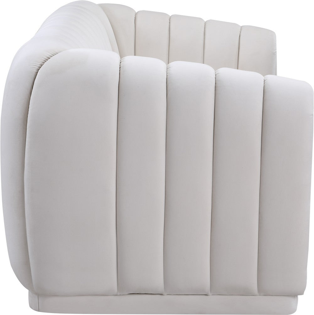 Meridian Furniture Dixie Cream Velvet Sofa