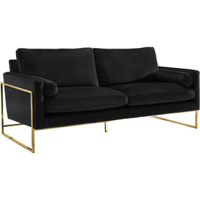 Meridian Furniture Mila Black Velvet SofaMeridian Furniture - Sofa - Minimal And Modern - 1