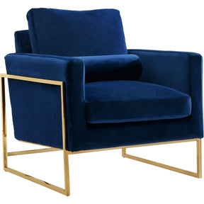 Meridian Furniture Mila Navy Velvet ChairMeridian Furniture - Chair - Minimal And Modern - 1