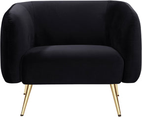 Meridian Furniture Harlow Black Velvet Chair