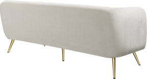Meridian Furniture Harlow Cream Velvet Sofa
