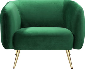 Meridian Furniture Harlow Green Velvet Chair