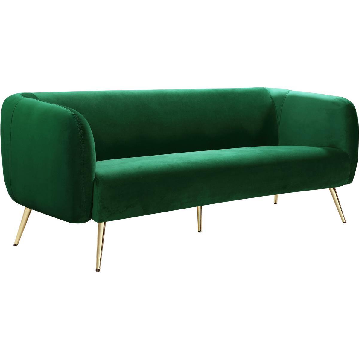 Meridian Furniture Harlow Green Velvet SofaMeridian Furniture - Sofa - Minimal And Modern - 1