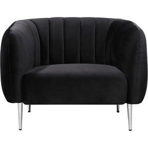 Meridian Furniture Willow Black Velvet ChairMeridian Furniture - Chair - Minimal And Modern - 1