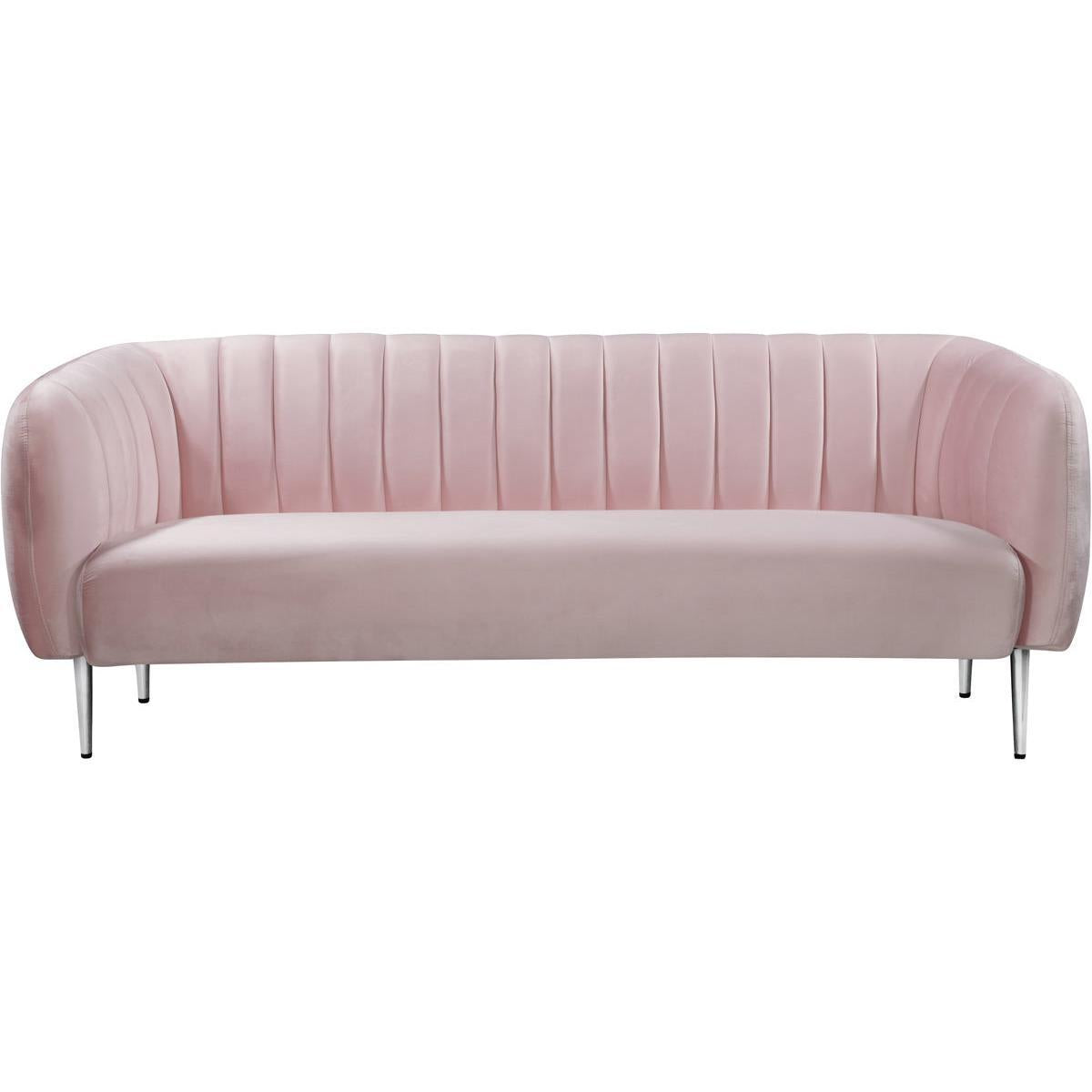 Meridian Furniture Willow Pink Velvet SofaMeridian Furniture - Sofa - Minimal And Modern - 1
