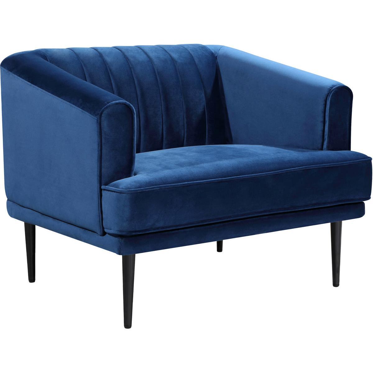 Meridian Furniture Rory Navy Velvet ChairMeridian Furniture - Chair - Minimal And Modern - 1