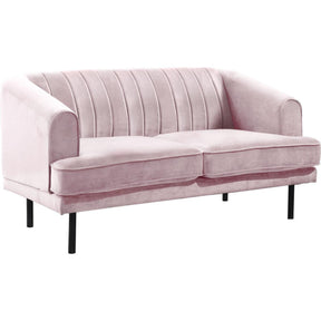 Meridian Furniture Rory Pink Velvet LoveseatMeridian Furniture - Loveseat - Minimal And Modern - 1