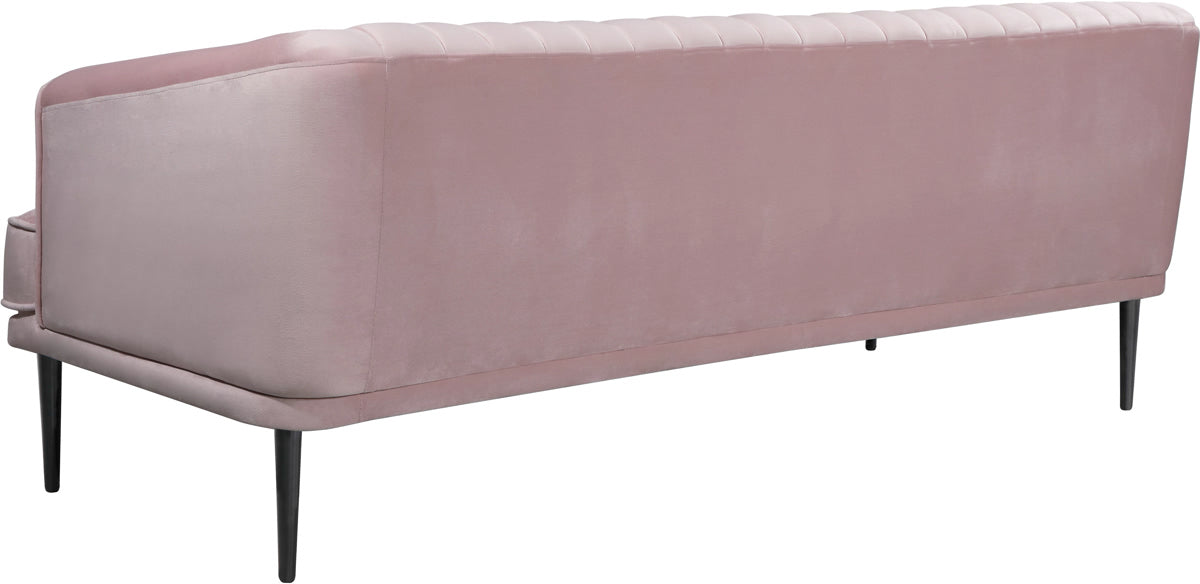 Meridian Furniture Rory Pink Velvet Loveseat