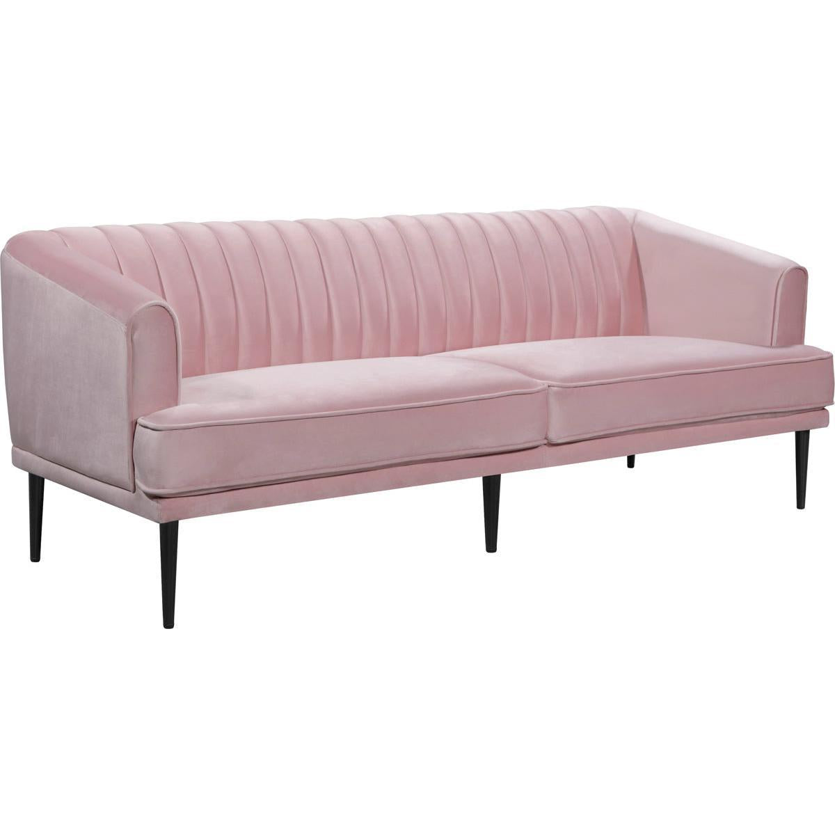 Meridian Furniture Rory Pink Velvet SofaMeridian Furniture - Sofa - Minimal And Modern - 1