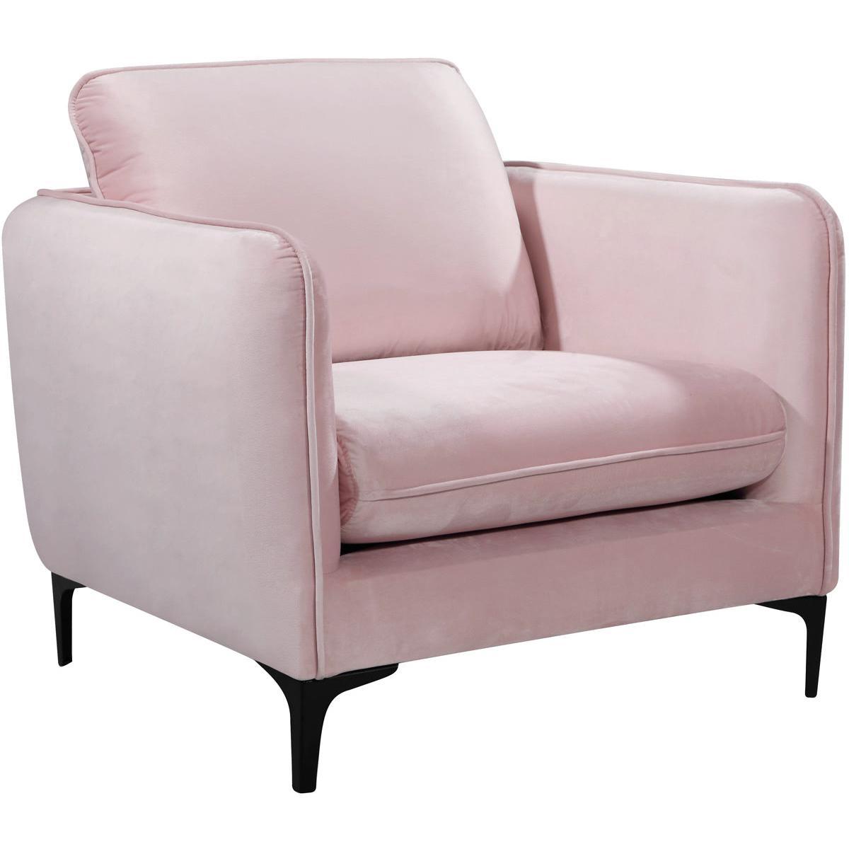 Meridian Furniture Poppy Pink Velvet ChairMeridian Furniture - Chair - Minimal And Modern - 1