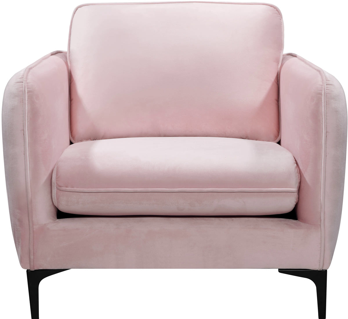 Meridian Furniture Poppy Pink Velvet Chair