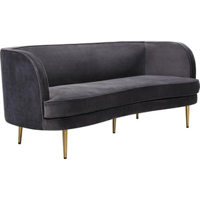 Meridian Furniture Vivian Grey Velvet SofaMeridian Furniture - Sofa - Minimal And Modern - 1