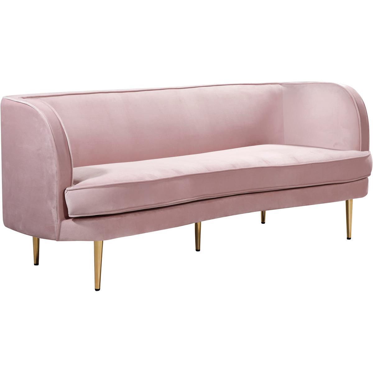 Meridian Furniture Vivian Pink Velvet SofaMeridian Furniture - Sofa - Minimal And Modern - 1