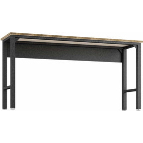 Manhattan Comfort Manhattan Comfort Fortress 72.4" Garage Table in Natural Wood and Steel-Minimal & Modern