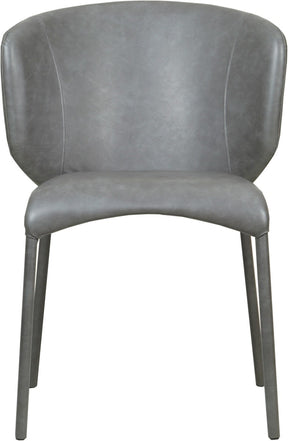 Meridian Furniture Drew Grey Faux Leather Dining Chair - Set of 2