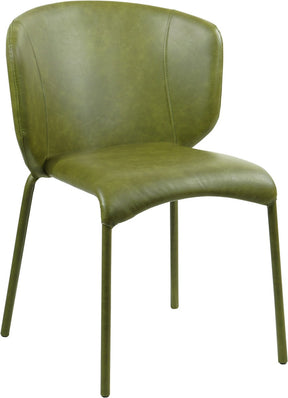 Meridian Furniture Drew Olive Green Faux Leather Dining Chair - Set of 2