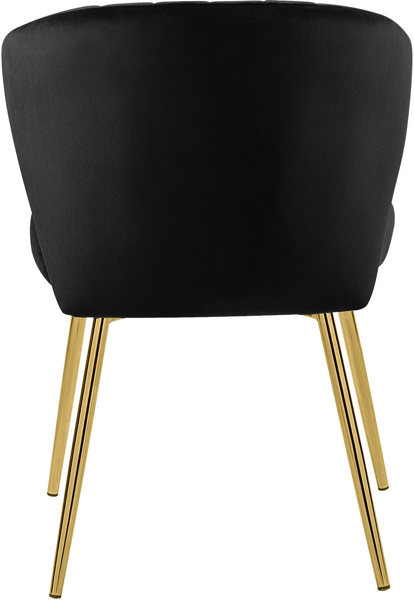 Meridian Furniture Finley Black Velvet Dining Chair - Set of 2