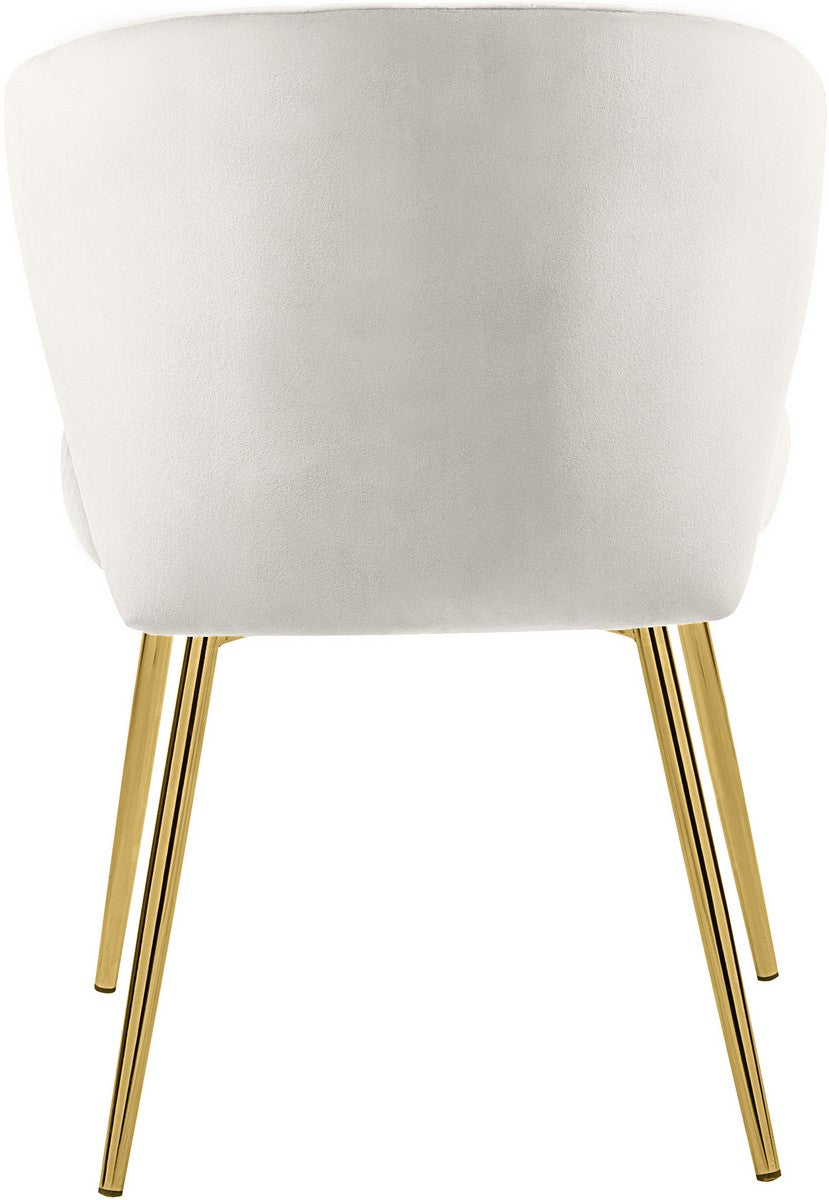 Meridian Furniture Finley Cream Velvet Dining Chair - Set of 2