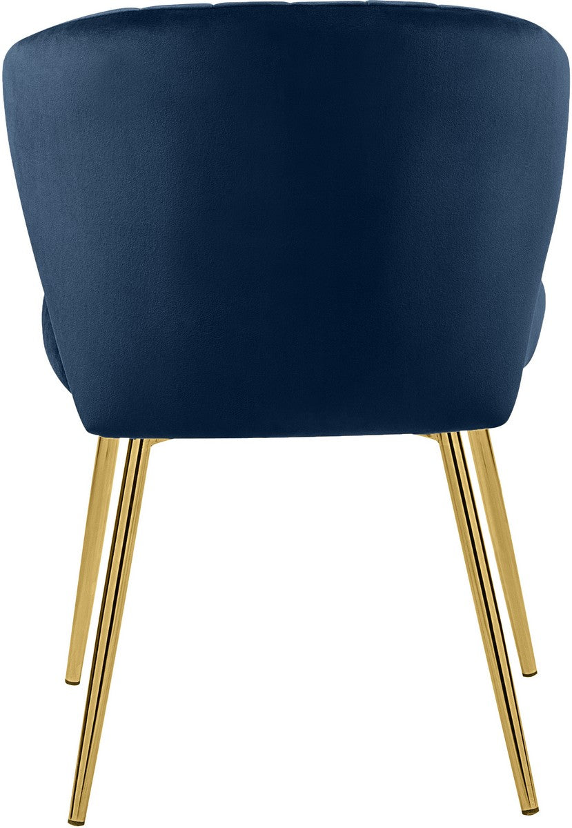 Meridian Furniture Finley Navy Velvet Dining Chair - Set of 2