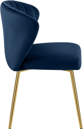 Meridian Furniture Finley Navy Velvet Dining Chair - Set of 2
