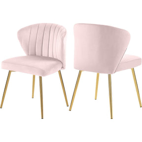 Meridian Furniture Finley Pink Velvet Dining ChairMeridian Furniture - Dining Chair - Minimal And Modern - 1