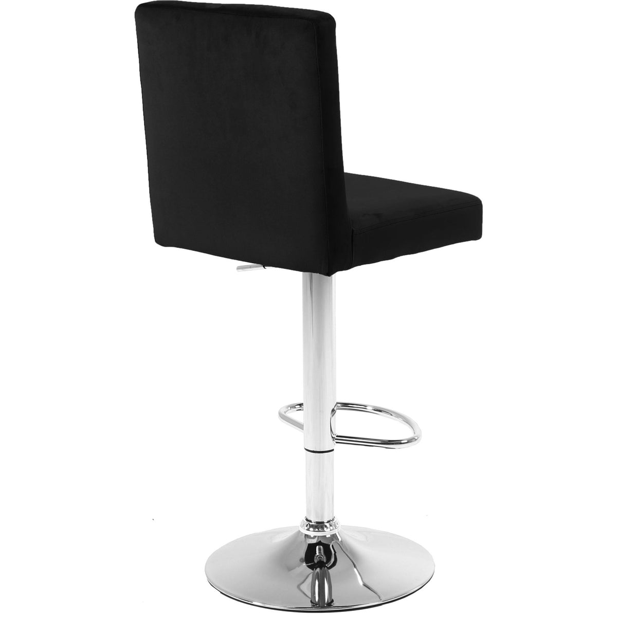 Meridian Furniture Joel Black Velvet Adjustable Stool-Minimal & Modern