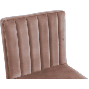 Meridian Furniture Joel Pink Velvet Adjustable Stool-Minimal & Modern