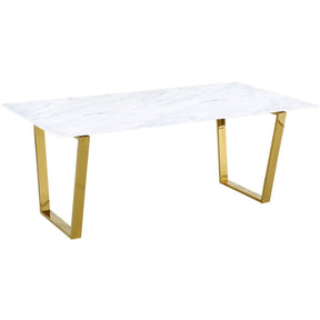Meridian Furniture Cameron Gold Dining TableMeridian Furniture - Dining Table - Minimal And Modern - 1