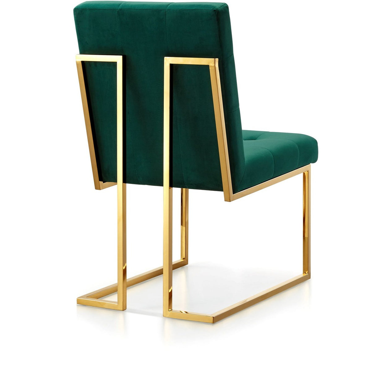 Meridian Furniture Pierre Green Velvet Dining Chair-Minimal & Modern