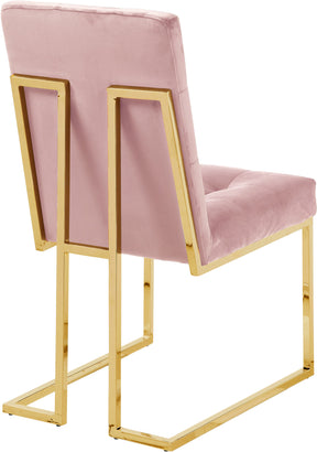 Meridian Furniture Pierre Pink Velvet Dining Chair - Set of 2