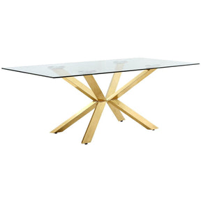 Meridian Furniture Capri Gold Dining TableMeridian Furniture - Dining Table - Minimal And Modern - 1