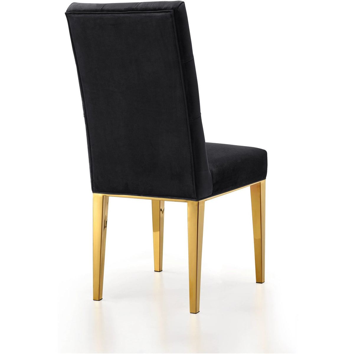 Meridian Furniture Capri Black Velvet Dining Chair-Minimal & Modern